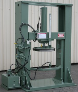 300# flange pressure test Discharge  Mixers Myers Hydraulic  Ram Press