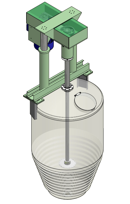 hoist tank mounted - Myers Mixers